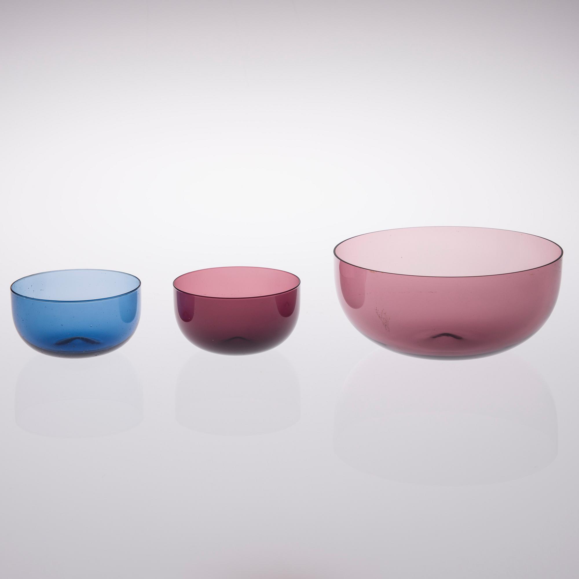 SKÅLAR, 9 ST, glas, Iittala.