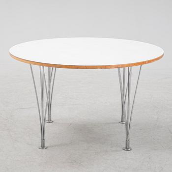 Bruno Mathsson & Piet Hein, soffbord, "Supercirkel", Mathsson International, Värnamo.