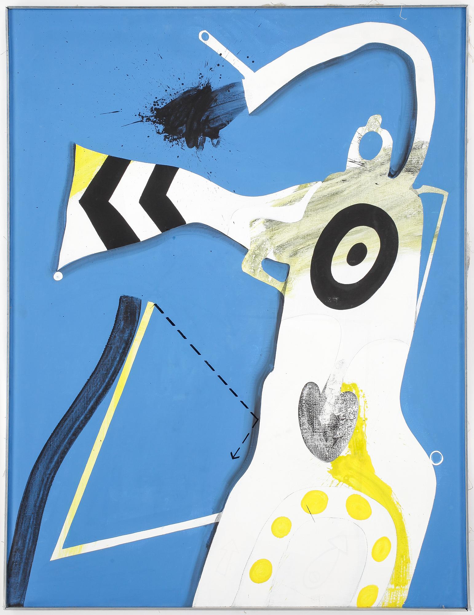 PER ARNOLDI, Akryl på duk, signerad Per Arnoldi och daterad jan 1965 a tergo.