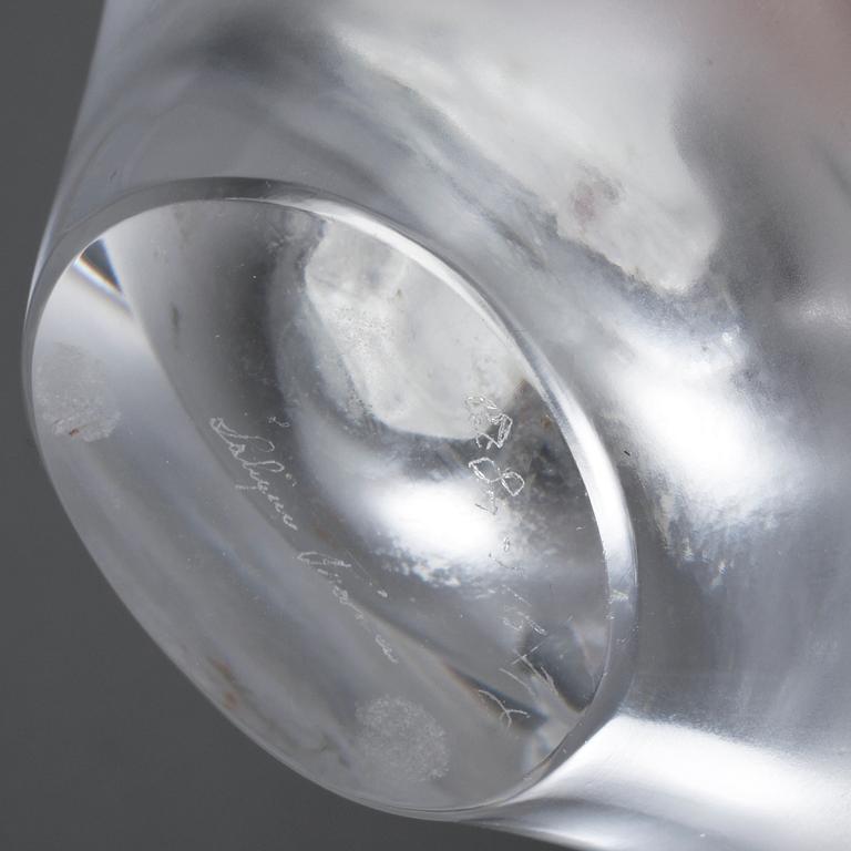 TULPANVAS, glas, Lalique, Frankrike, 1900-talets andra hälft.