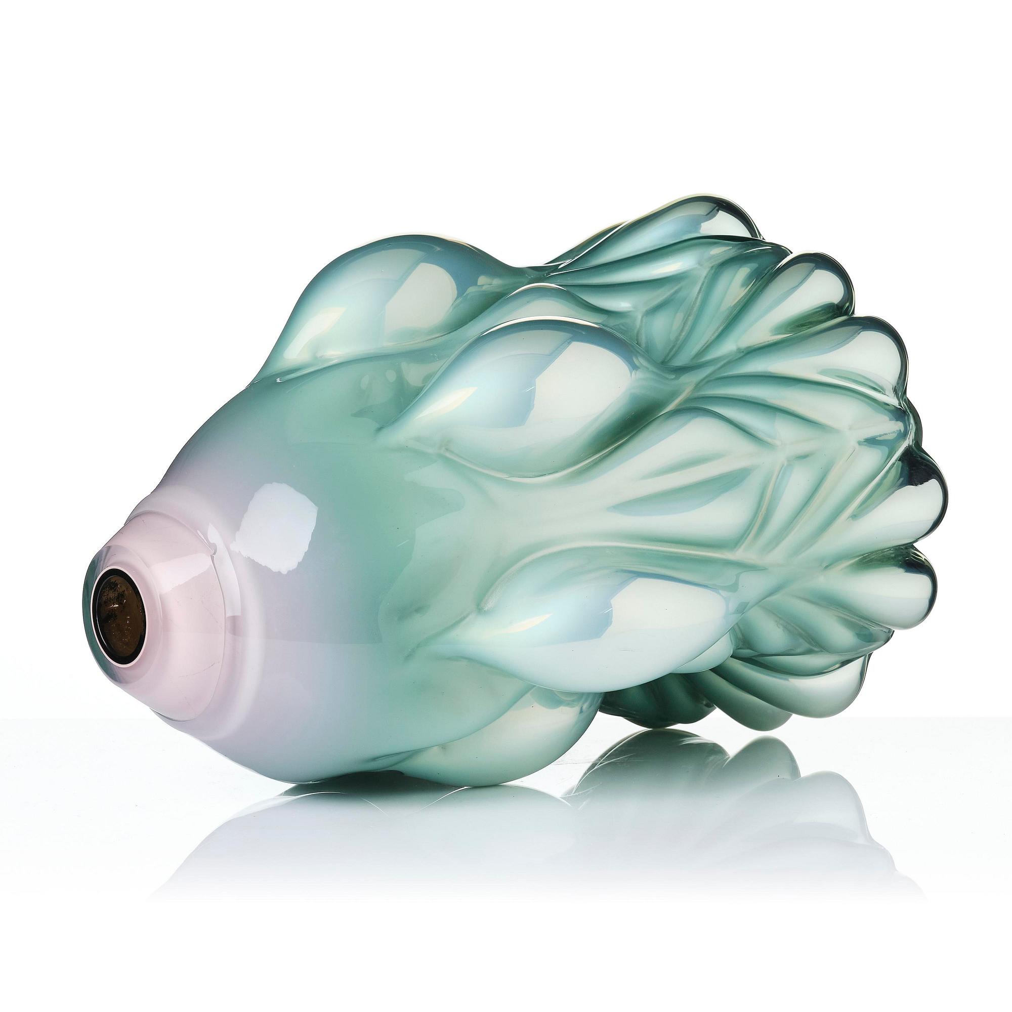 Hanna Hansdotter, "Dripping Print", skulptur, glas, The Glass Factory, Boda Glasbruk, 2019, AP 1.