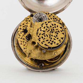 Johan Khornman (Kornman), fickur, silver, möjligen Österrike omkring 1700,