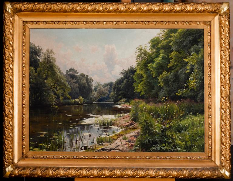 Peder Mork Mönsted, SUMMER DAY BY THE RIVER.