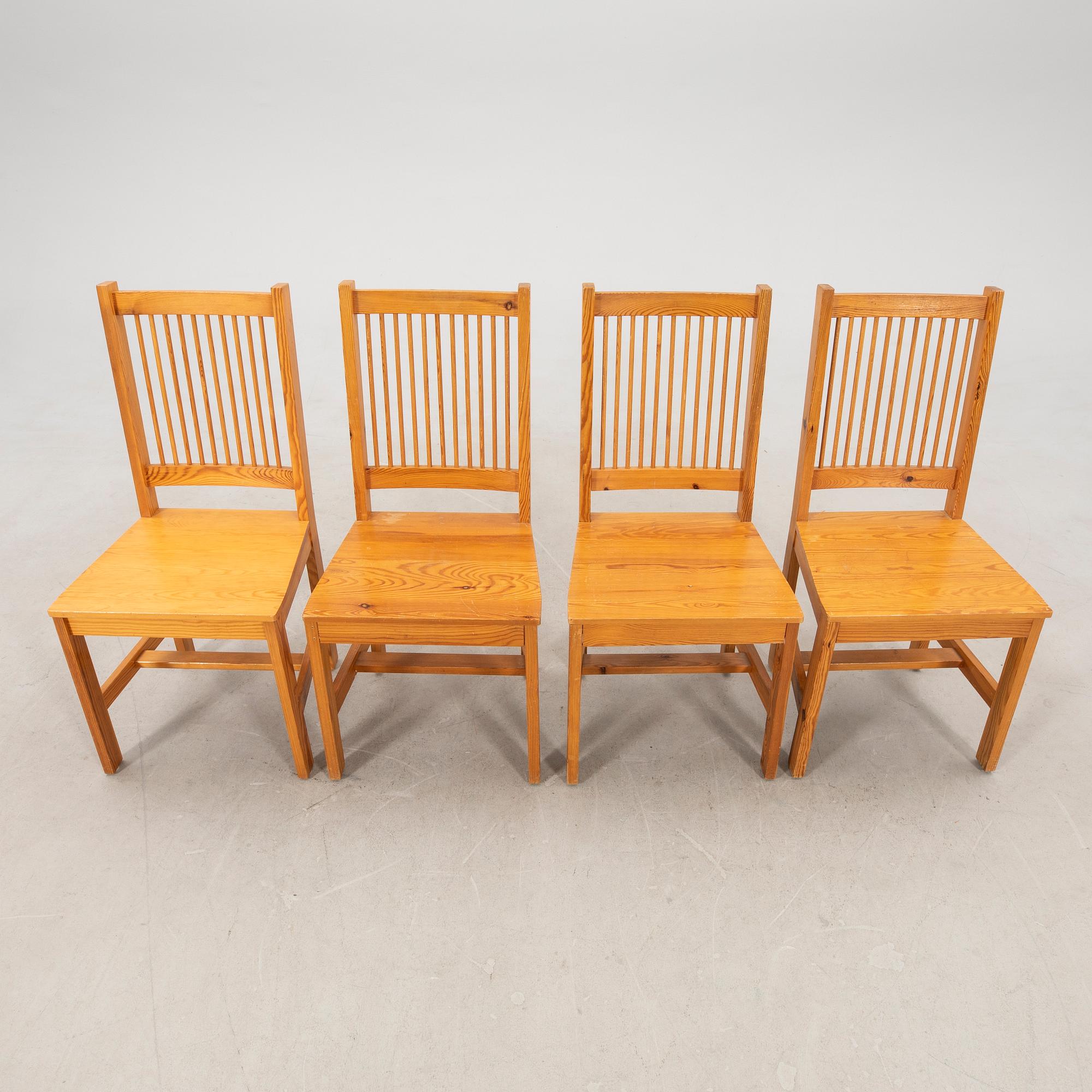 Table and chairs, 10 pieces, 1970s.
