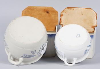 PARTI PORSLIN, 4 delar, bla Gustavsberg, 1900-talets första hälft.