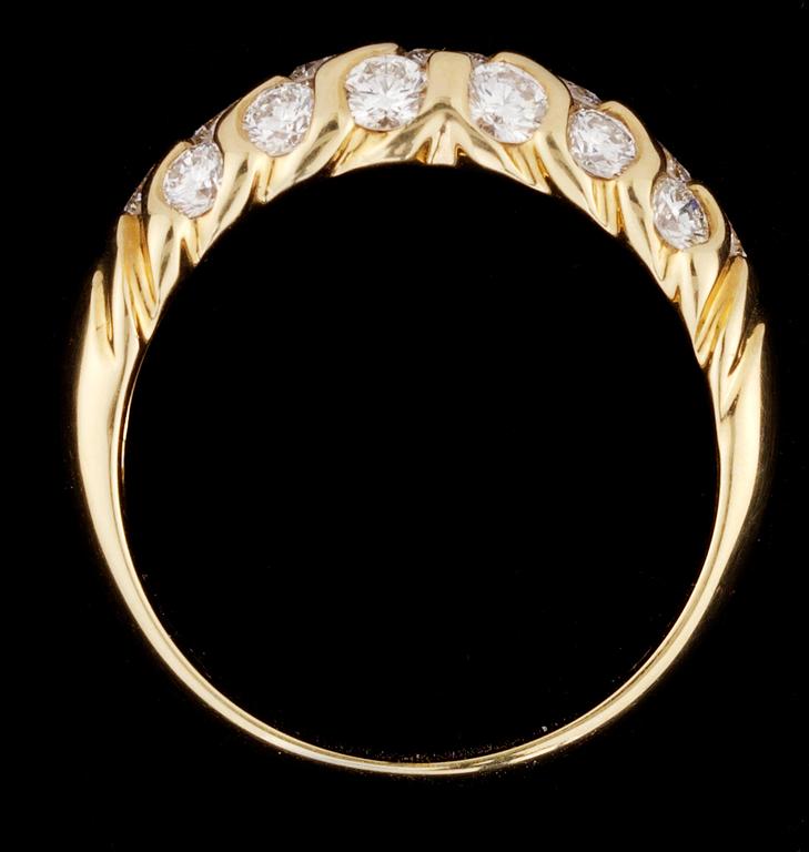 A diamond ring, tot. 1.24 cts.