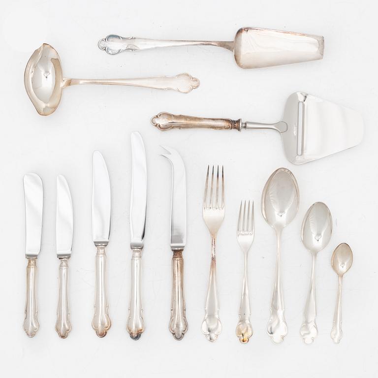 A silver cutlery set, "Disa" pattern, MGAB, Lidköping, some 1971 (106 pieces).