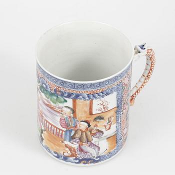 MUGG, porslin, Kina, Qianlong 1736-1795.