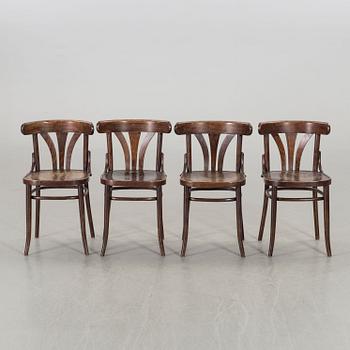 A SET OF 6 THONET STYLE CHAIRS, second half of 20th century.