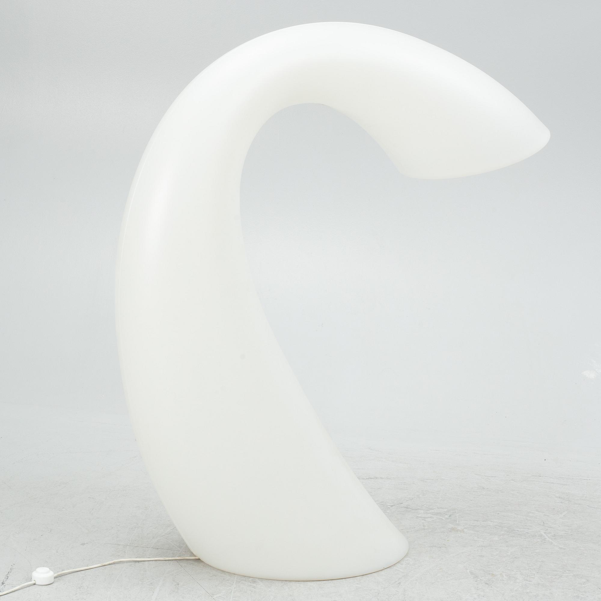 Eero Aarnio, a "Swan XL" floor lamp, Martela, Finland, 21st century.