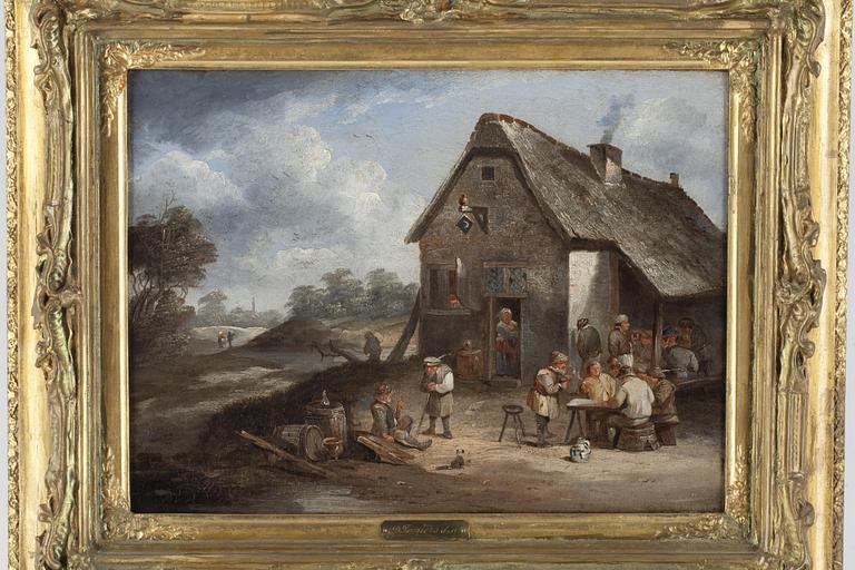 DAVID TENIERS D.Y, hans art, olja på duk, ej signerad, 1800-tal.