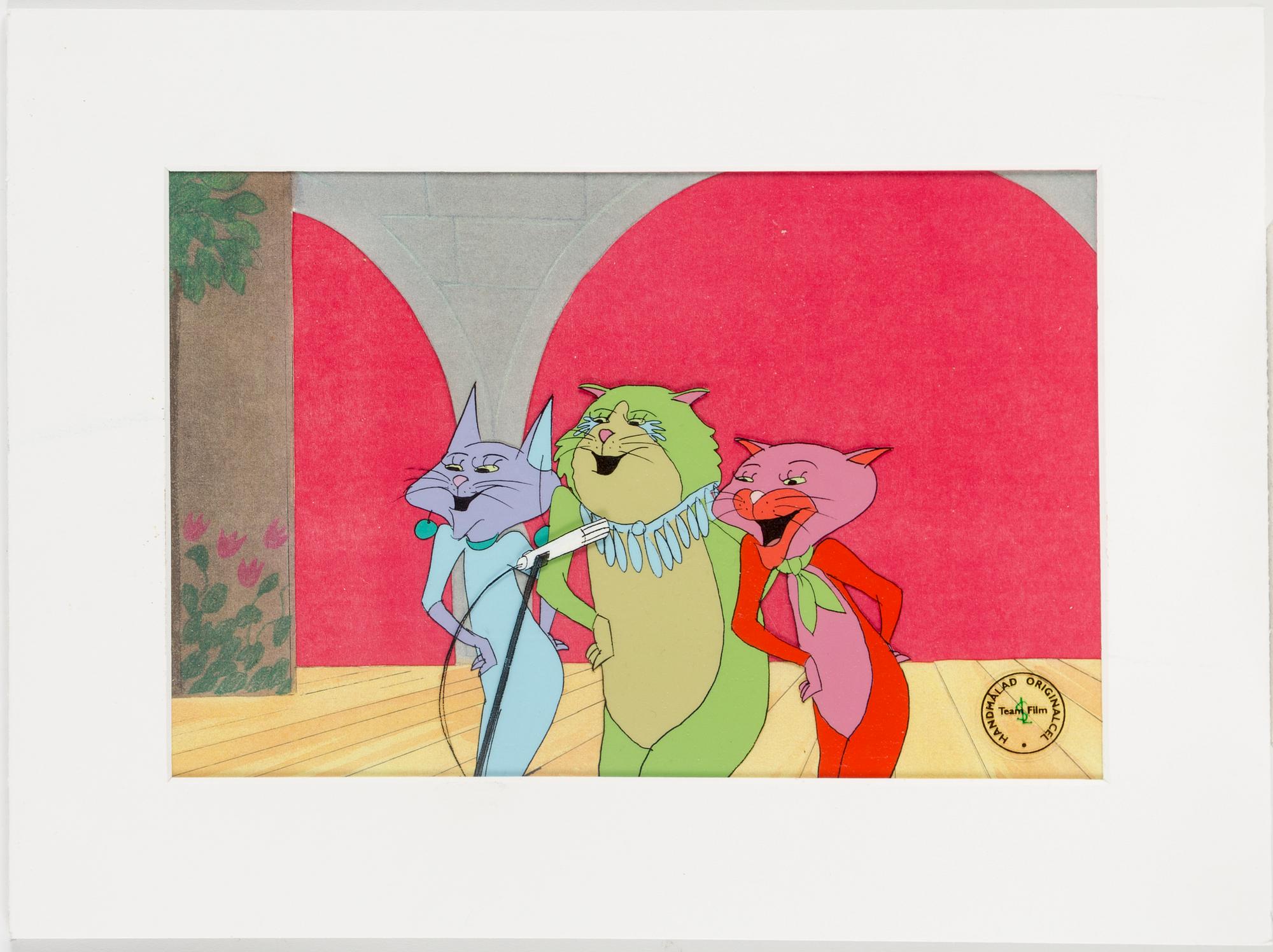 FILMCELLER, 10 stycken, original, ur "Pelle Svanslös", Team Film, flertalet sign SL.