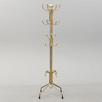 A late 20th century brass coat hanger.