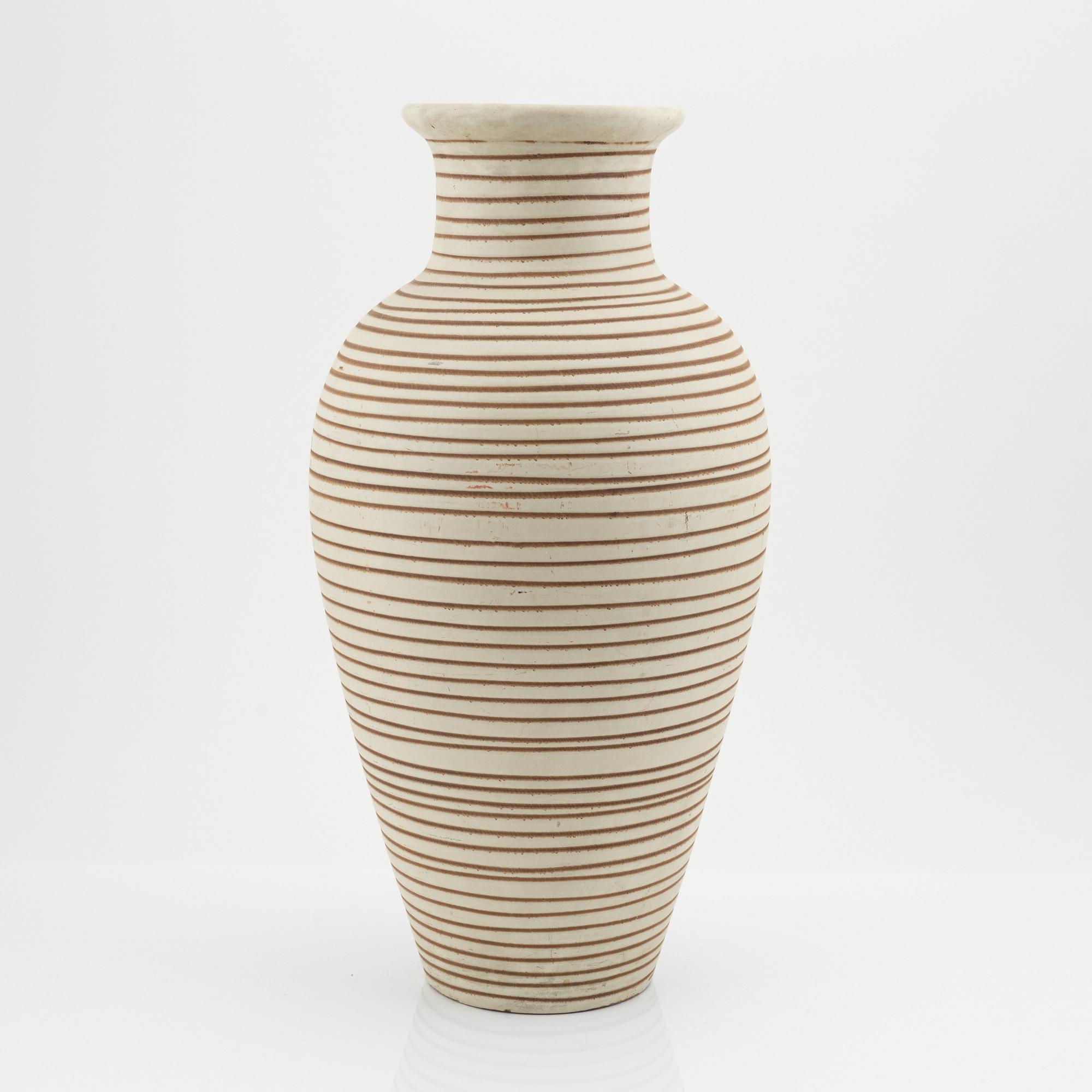 Anna-Lisa Thomson, an earthenware floor vase, Upsala-Ekeby, Sweden.