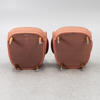 Carl Malmsten, a pair of 'Samsas' armchairs, AB OH Sjögren, Tranås.