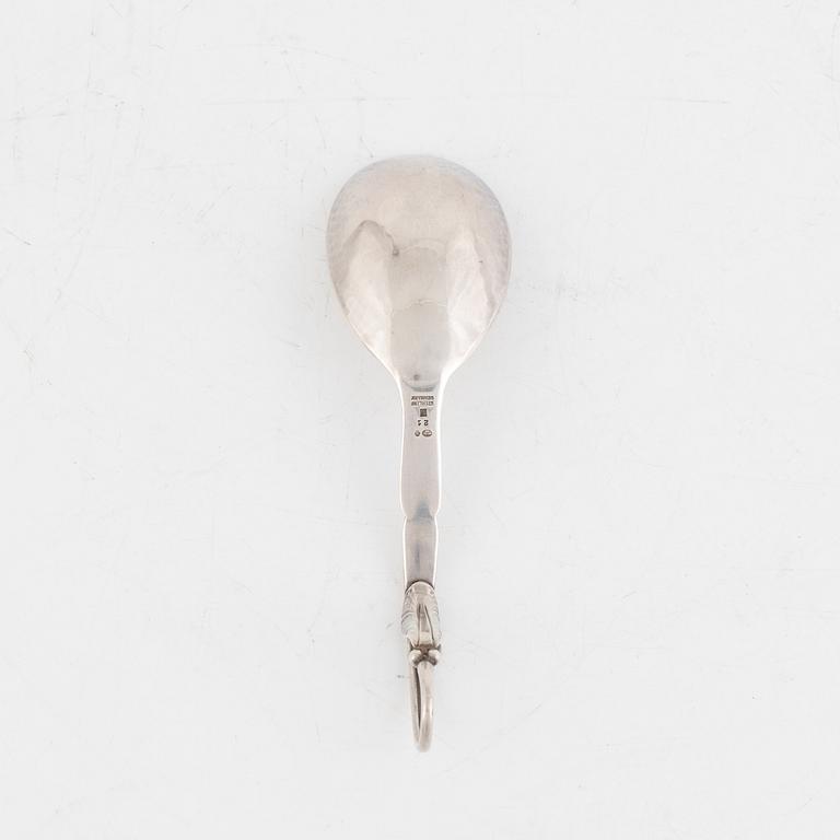 Georg Jensen, a , sterling silver serving spoon, Denmark 1933-44.