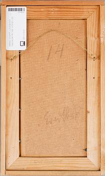 EVERT LUNDQUIST, olja på pannå. Sign a tergo.