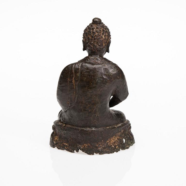 BUDDHA, skulptur, brons, Kina, 1800-talets senare hälft.