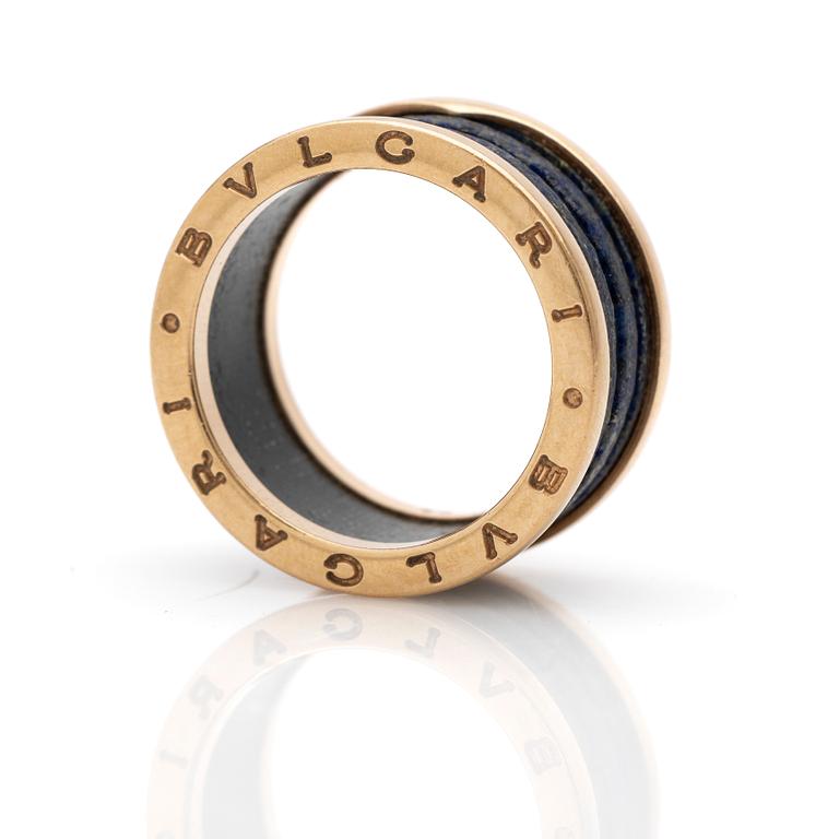 Bulgari, B.Zero1 ring. 18K gold and lapis lazuli.