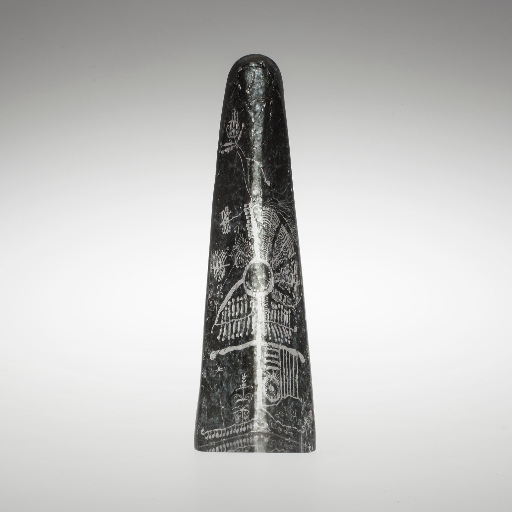 SKULPTUR, glas, Göran Wärff, Kosta Boda, signerad.