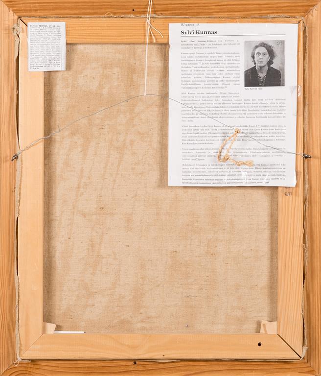 Sylvi Kunnas-Vehmas, öljy kankaalle, signeerattu.