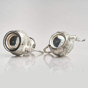 A fine Chinese Export silver tea and coffee service, Sing Fat, early 20th century.