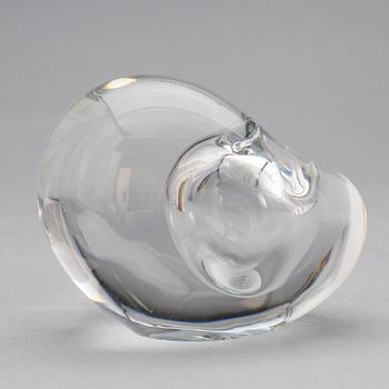 GLASSKULPTUR, "Hjärta" (Sydän), Signerad Timo Sarpaneva, Iittala.