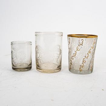 A set of 4+4+2 glasses 20th century.