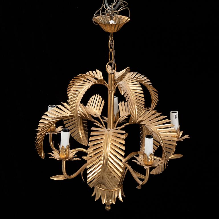 A late 20th century ceiling light, probably Italy.