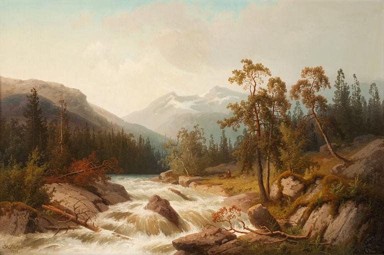Carl Abraham Rothstén, River in the Mountains.