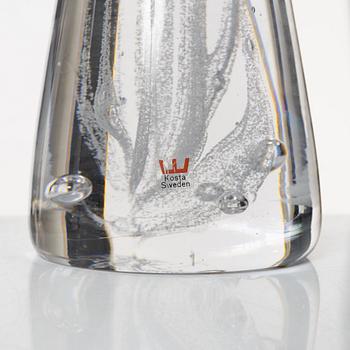 Vicke Lindstrand, a pair of glass table lamps, Kosta.