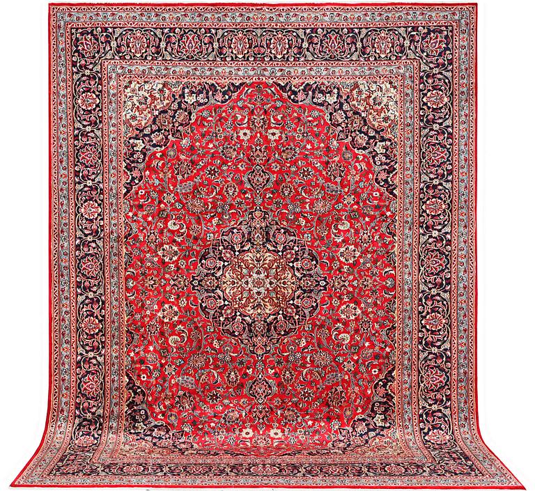 A carpet, Mashad, c. 395 x 298 cm.