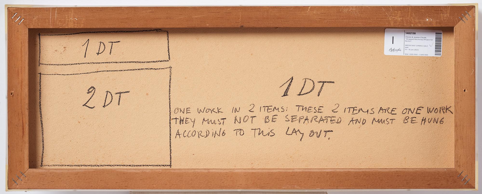 Christo & Jeanne-Claude, "Wrapped Reichstag (Project for Berlin)".