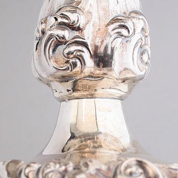 SKÅL PÅ FOT, silver, Emanuel Forssman, Växjö 1854. Vikt ca 247 gram.