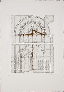 WALTER VALENTINI, etsningar, 3 st, i mappar. Sign.