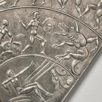 Nils Fougstedt, handspegel, modell "A 619", Firma Svenskt Tenn, Stockholm, 1920-30-tal.