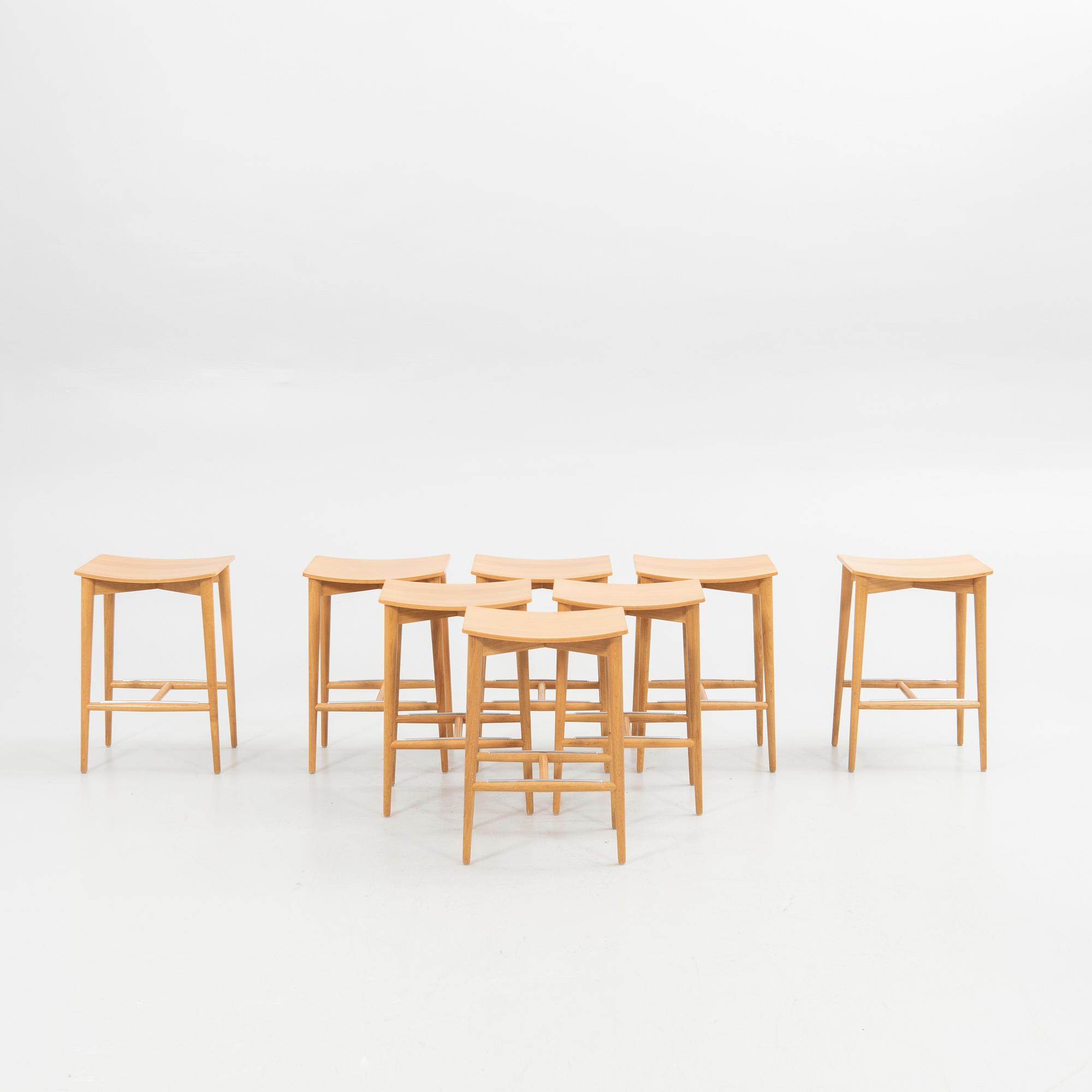 Jonas Lindvall, Bord samt pallar, 9 delar, "Oak", för Skandiform.