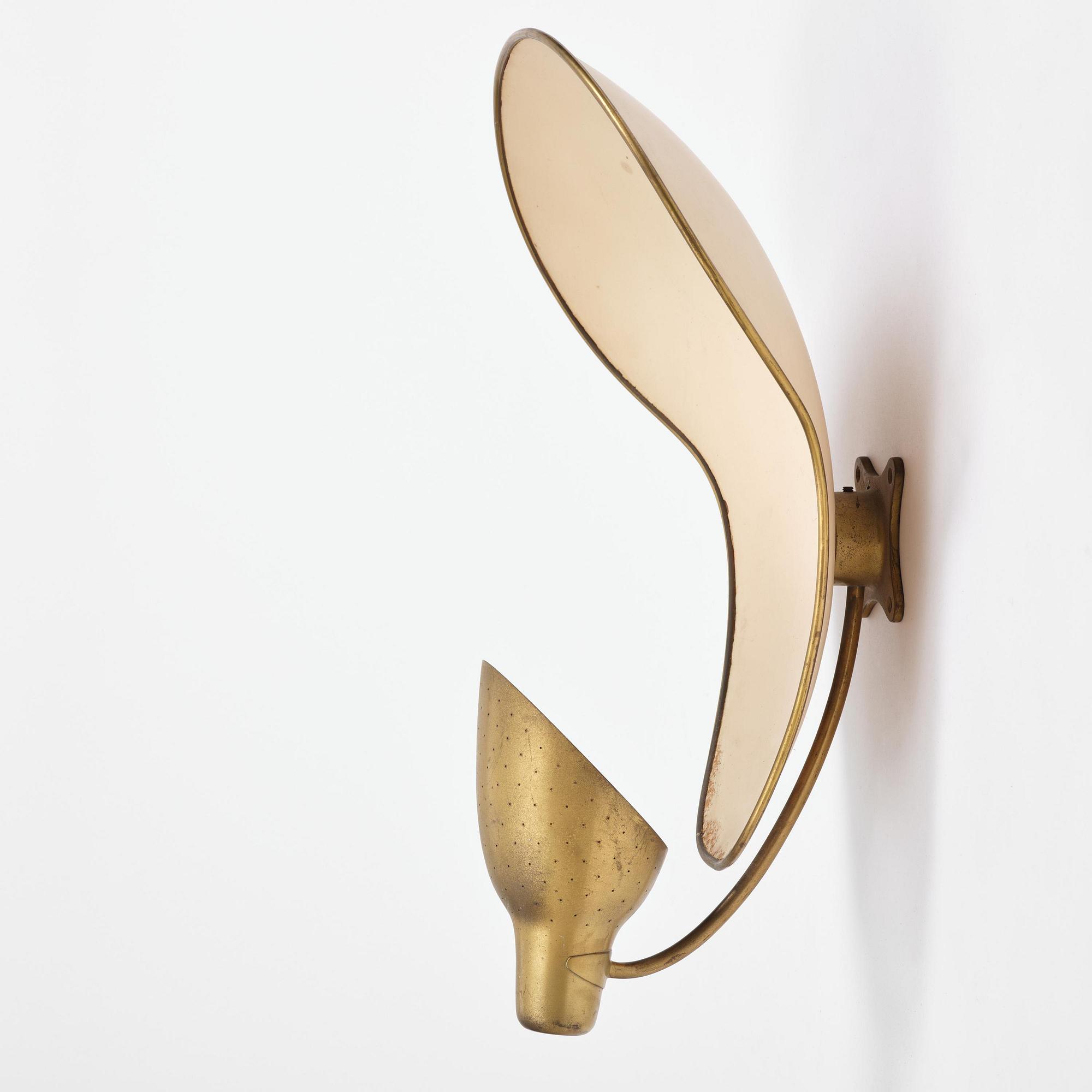 Carl-Axel Acking, a wall lamp model "5017", Bröderna Malmströms Metallvarufabrik, Malmö, 1940s.