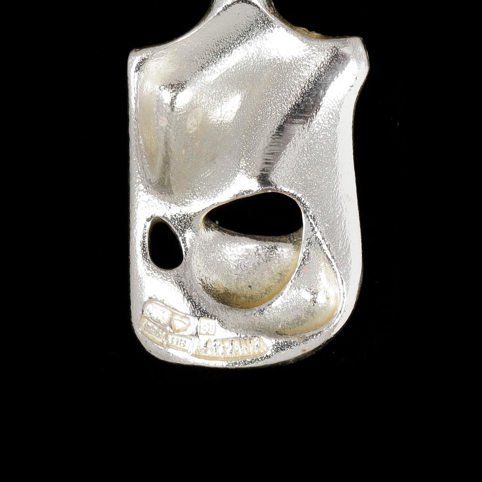 HÄNGE OCH HALSKEDJA, sterling silver, Björn Weckström, Lapponia, 1984 resp 1985. Vikt 14,8g.