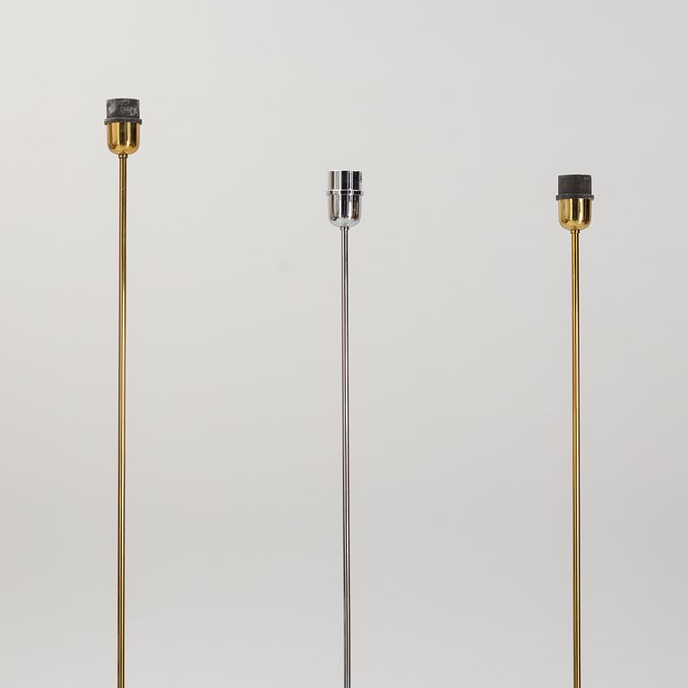 Gigi & Pepe Tanzi, three Italian floor lights, Dalca, 1970's.