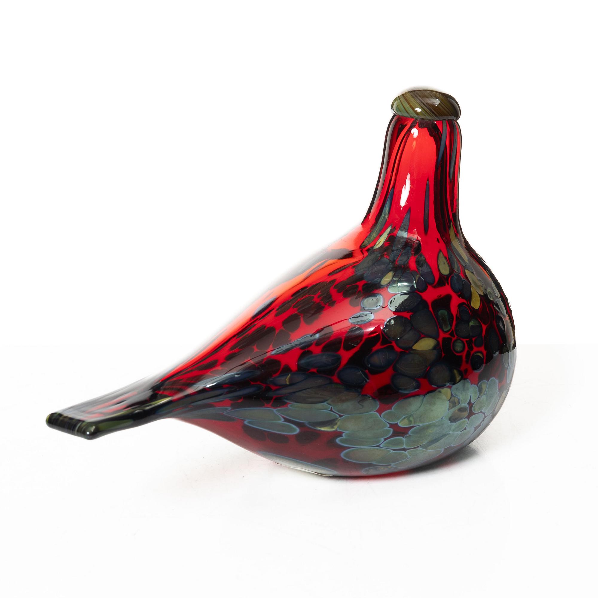 Oiva Toikka, a 'Ruby bird', Nuutajärvi, Finland.