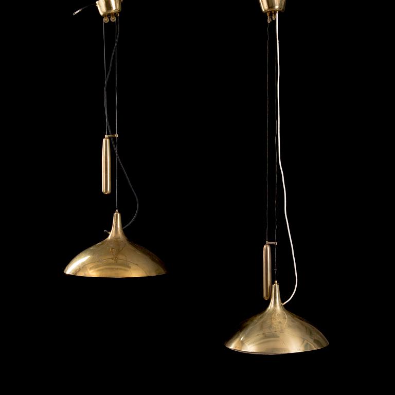 Two mid-20th century pendant lamps '1965' for Taito Oy, Finland.