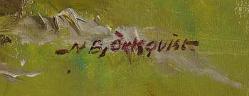 NILS BJÖRKQUIST, olja på duk, signerad.