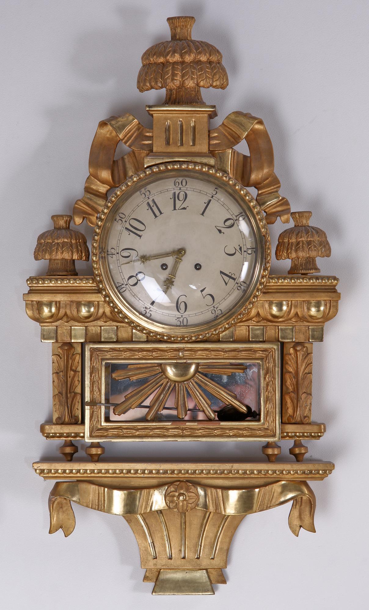 VÄGGPENDYL, gustaviansk stil, 1900-tal.