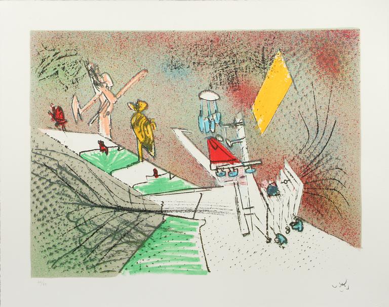 ROBERTO MATTA, färglitografi, signerad och numrerad 46/60.