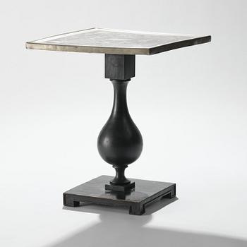 Anna Petrus, a pewter top tray table on a base by Uno Åhrén, executed in her studio, Stockholm, ca 1922-25.
