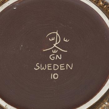 GUNNAR NYLUND, seven 'Rubus' stoneware piece from Rörstrand.