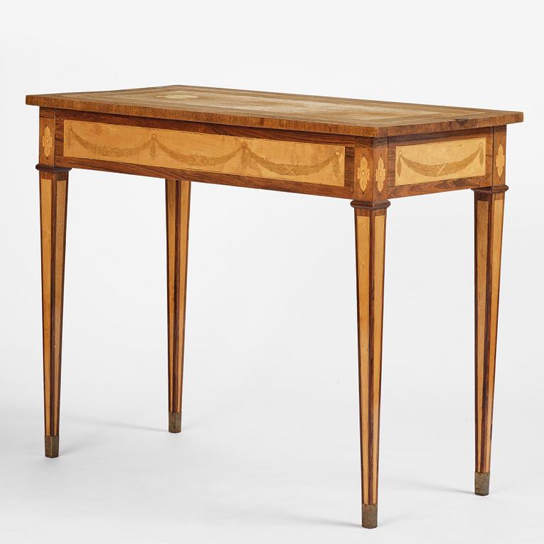 A  Gustavian style Ladies desk, late 19th century.
