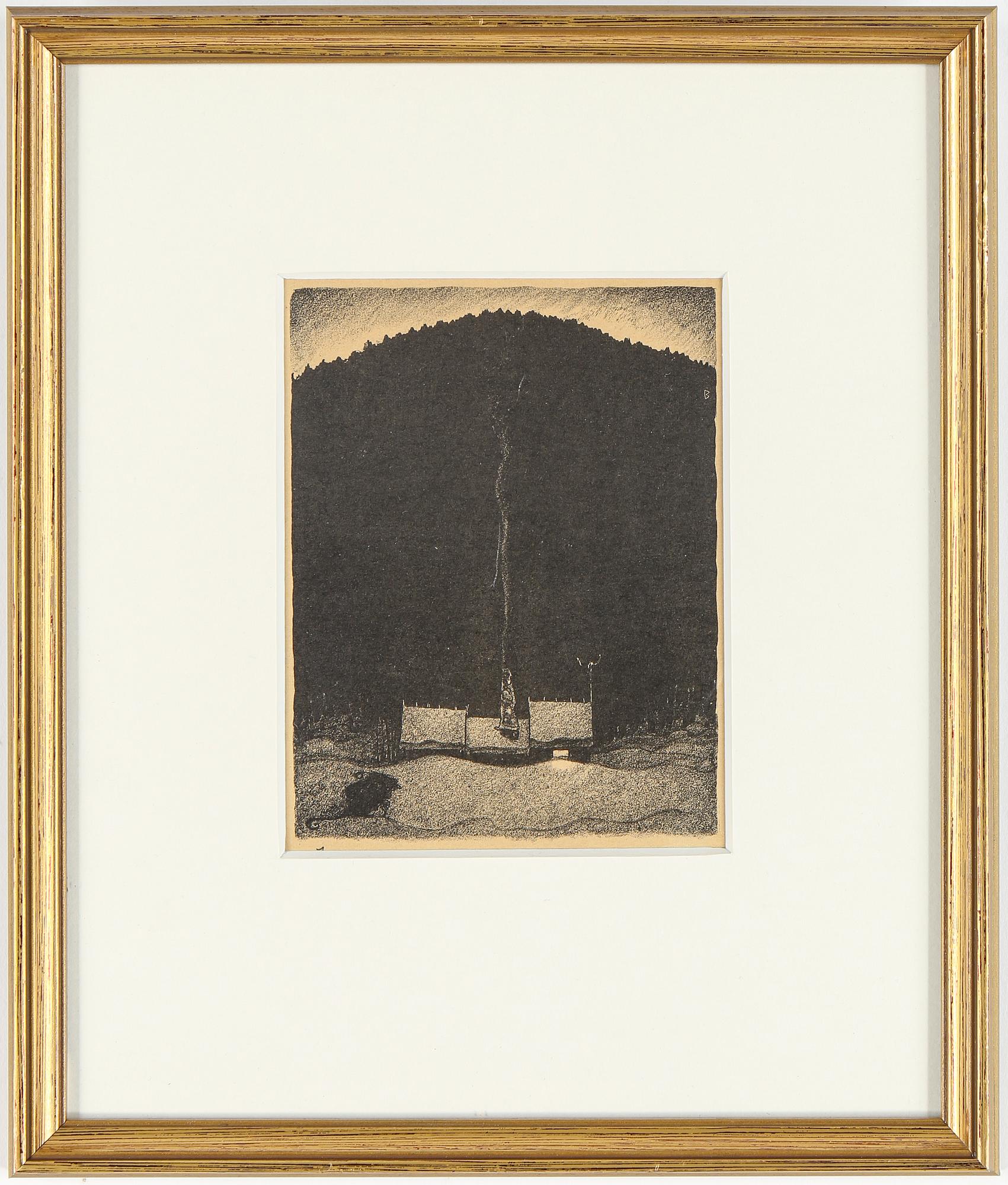 JOHN BAUER, 10 litografier, ur sviten "Troll", osignerade.