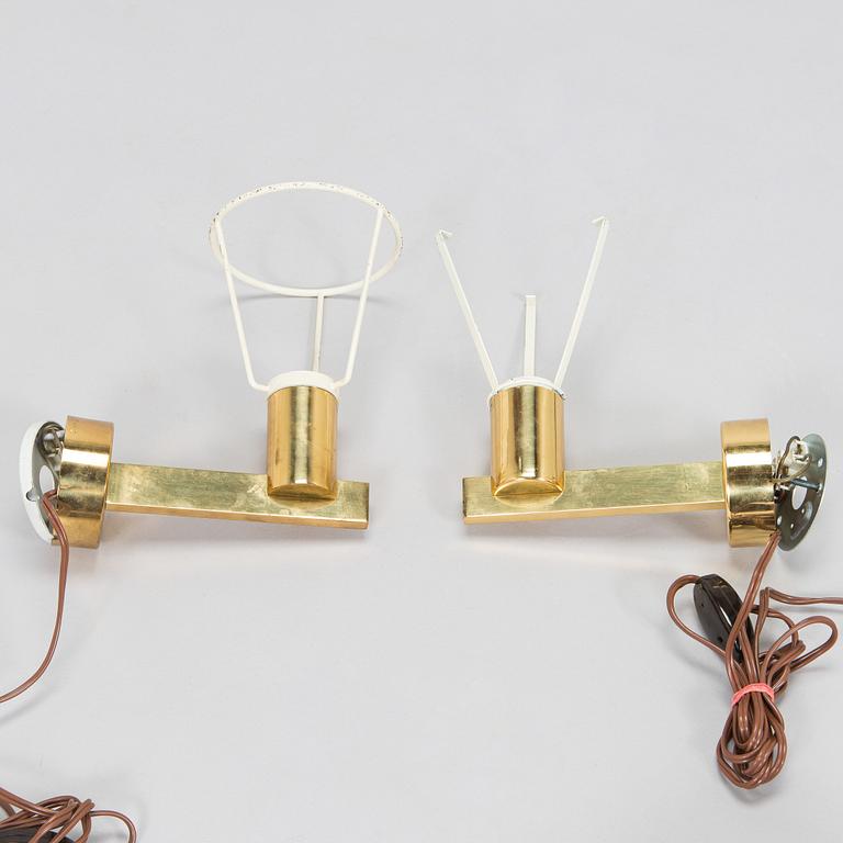 Hans-Agne Jakobsson, Two 1960/1970s 'V299' wall lights for Hans Agne Jakobsson AB, Markaryd. Sweden.
